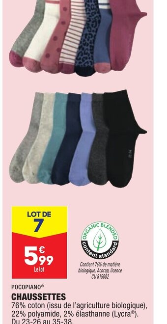 ALDI CHAUSSETTES offre