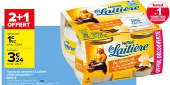 Carrefour Yaourts au lait entier La Laitière offre