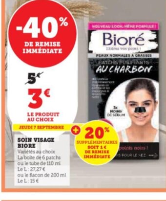 Super U SOIN VISAGE BIORE offre