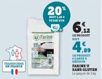 Super U FARINE U SANS GLUTEN offre