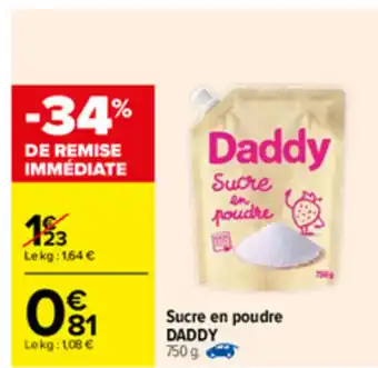 Carrefour Sucre en poudre Daddy offre