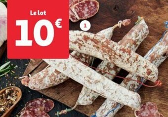Auchan LOT DE 5 SAUCISSONS SECS offre