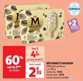 Auchan BÂTONNETS MAGNUM offre