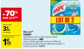 Carrefour Bloc wc Harpic offre