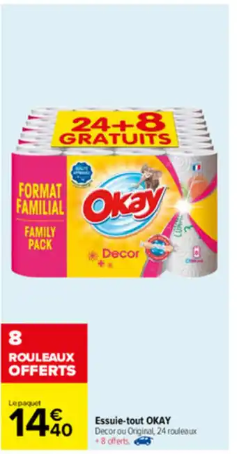Carrefour Essuie-tou Okay offre