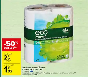 Essuie-tout compact écolabel