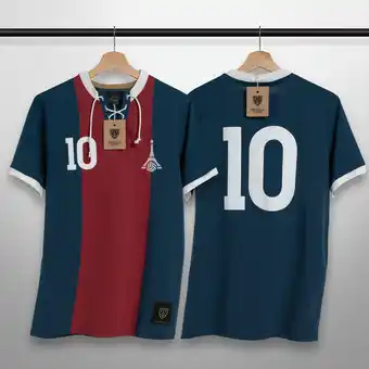 Decathlon T-shirt retro with laces la tour football adulte vintage - m offre