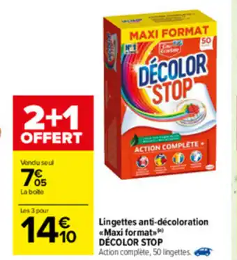 Carrefour Lingettes anti-décoloration offre