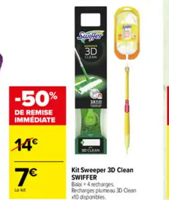 Carrefour Kit Sweeper 3D Clean Swiffer offre