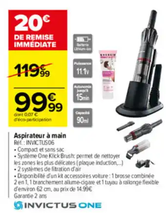 Carrefour Aspirateur à main offre