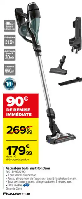 Carrefour Aspirateur balai multifonction offre