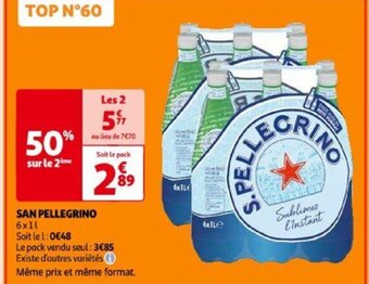 Auchan SAN PELLEGRINO 6xll offre