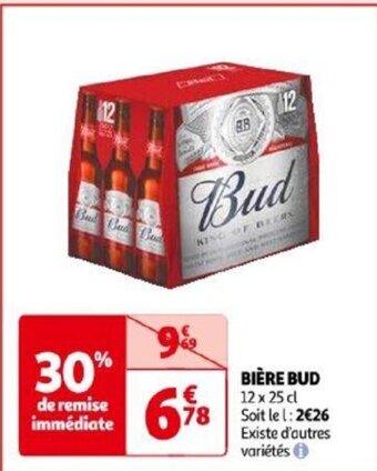 Auchan BIÈRE BUD offre
