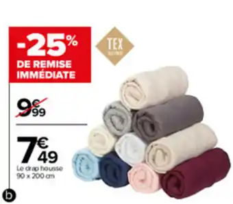 Carrefour Linge de lit Jersey offre