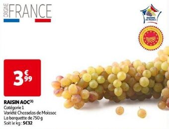 Auchan RAISIN AOC offre