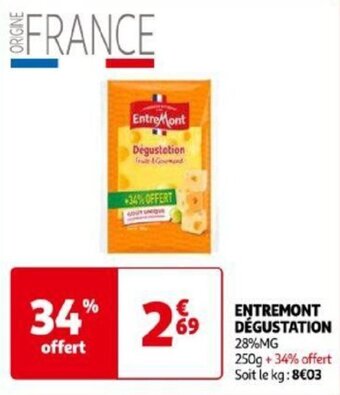 Auchan ENTREMONT DÉGUSTATION offre