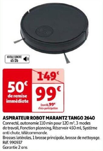 Auchan ASPIRATEUR ROBOT MARANTZ TANGO 2640 offre
