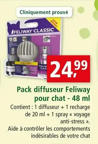 Maxi Zoo Pack diffuseur feliway pour chat offre