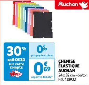 Auchan CHEMISE ÉLASTIQUE AUCHAN offre