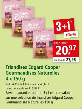 Maxi Zoo Friandises edgard cooper gourmandises naturelles offre