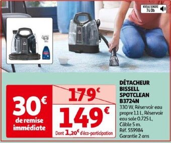 Auchan DÉTACHEUR BISSELL SPOTCLEAN B3724N offre