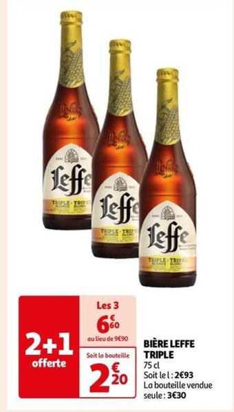 Auchan BIÈRE LEFFE TRIPLE offre