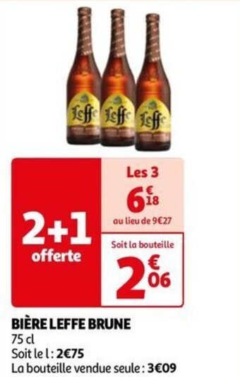 Auchan BIÈRE LEFFE BRUNE offre