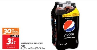 Netto BOISSON GAZEUSE ZÉRO SUCRES PEPSI offre