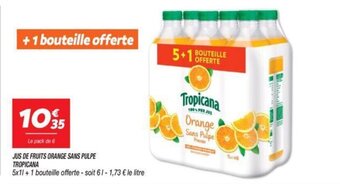 Netto JUS DE FRUITS ORANGE SANS PULPE TROPICANA offre