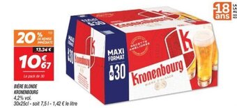 Netto BIÈRE BLONDE KRONENBOURG offre