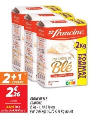 Netto FARINE DE BLE FRANCINE offre