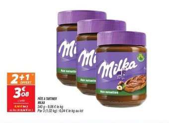 Netto PÁTE A TARTINER MILKA offre