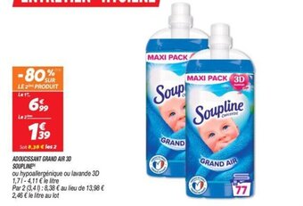 Netto ADOUCISSANT GRAND AIR 3D SOUPLINE offre