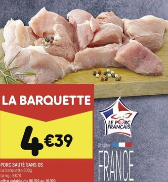 Leader Price PORC SAUTÉ SANS OS offre