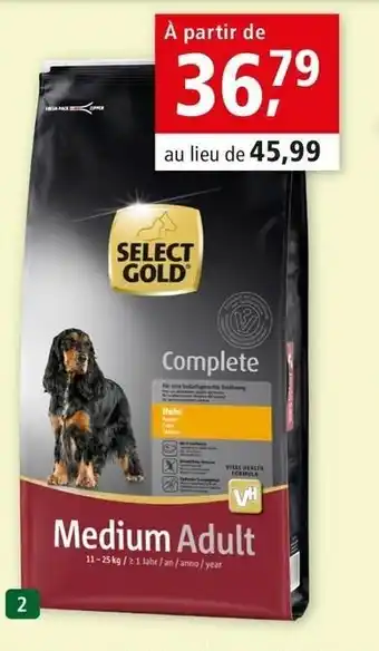 Maxi Zoo Croquettes select gold medium offre