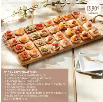 Intermarché 25 Canapés Traiteur offre