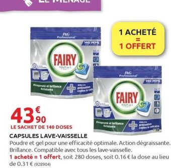 Rural Master CAPSULES LAVE-VAISSELLE offre