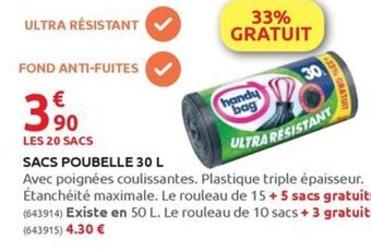 Rural Master SACS POUBELLE 30 L offre