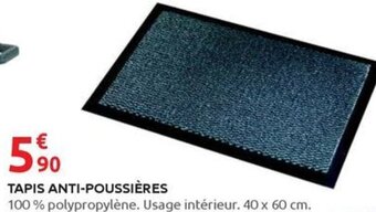 Rural Master TAPIS ANTI-POUSSIÈRES offre