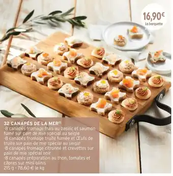 Intermarché 25 Canapés de la Mer offre