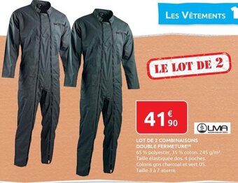 Rural Master LOT DE 2 COMBINAISONS DOUBLE FERMETURE(4) offre