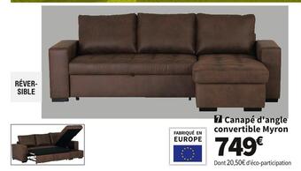Conforama Canape d'angle convertible myron offre