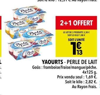 Supeco Yoplait yaourts perle de lait offre