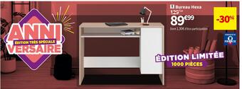 Conforama Bureau 109 cm hexa offre