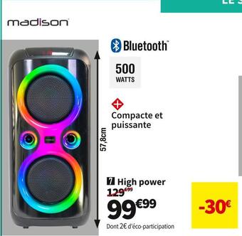 Conforama Madison high power mad musica50 offre
