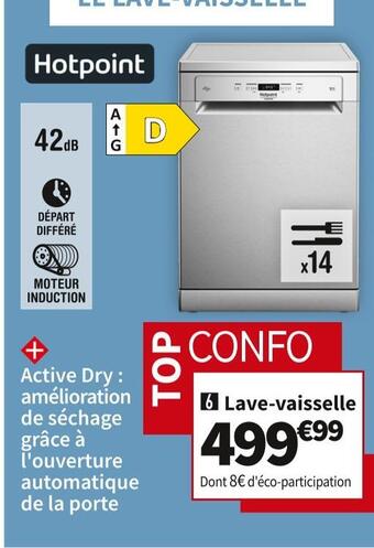 Conforama Hotpoint lave-vaisselle hfc3c32wx offre