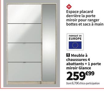 Conforama Meuble à chaussures glance offre