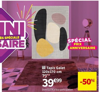 Conforama Tapis galet offre