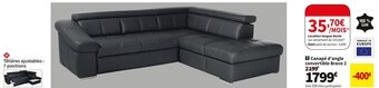 Conforama Canape d'angle convertible bravo 2 offre