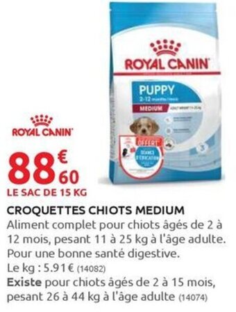 Rural Master CROQUETTES CHIOTS MEDIUM offre